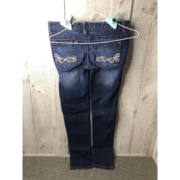 Womens Ju Rue 21 Low Rise Skinny Denim Blue Jeans Size 1/2 - Picture 3 of 6